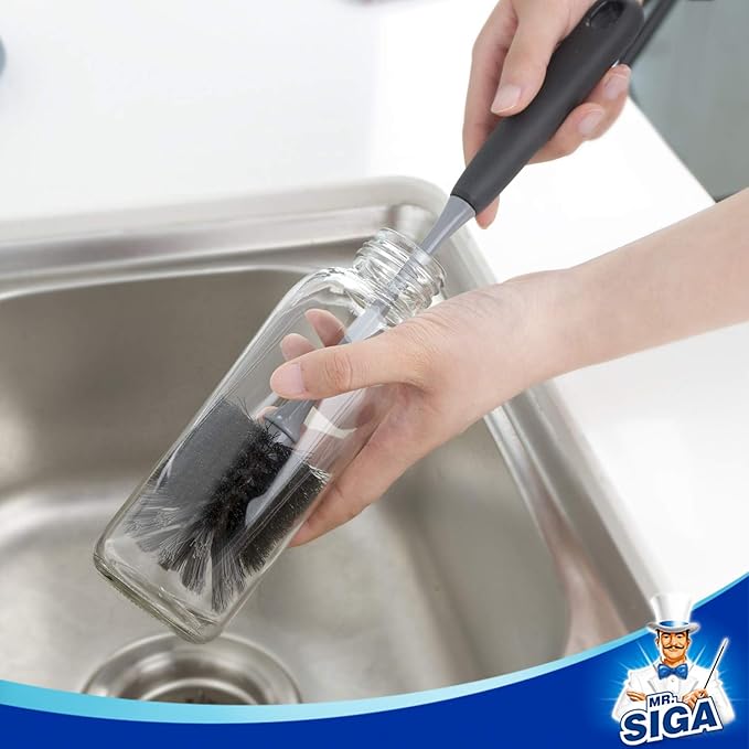 MR.SIGA Long Handle Bottle Brush, Flexible Scrub Brush - Image 5