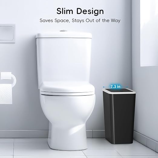 Small Trash Can, 3 Pack 4 Gallons Bathroom Garbage Can - Image 4