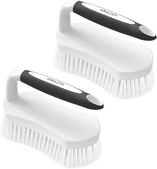 Amazer Scrub Brush for Cleaning Comfort Grip Shower Scrubber Stiff Bristles by Amazer