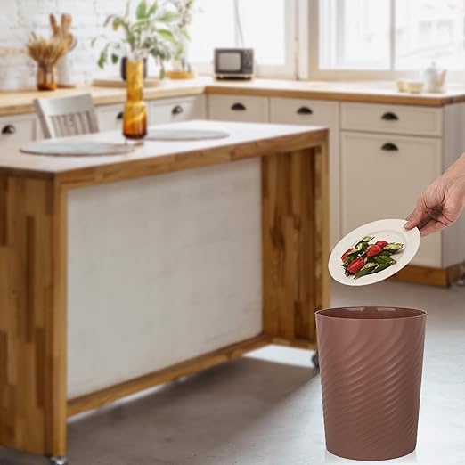 UUJOLY Plastic Trash Can Wastebasket, Garbage Container Basket - Image 5