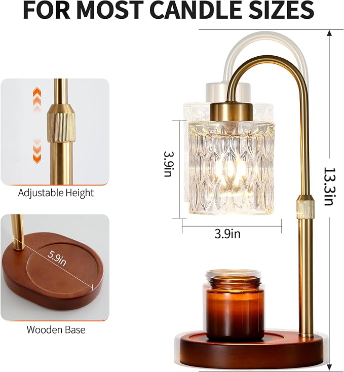 Candle Warmer Lamp with Dimmer and Timer, Home Decor Lamp - Image 3