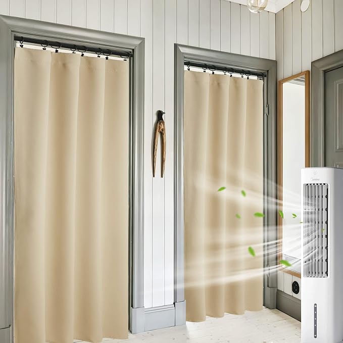 RYB HOME Blackout Curtains 84 inches Long 2 Panels Set by RYBHOME