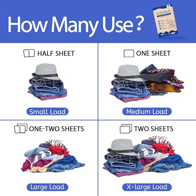 CLEARALIF Laundry Detergent Sheets, Fresh Linen, 64 Load - Image 6