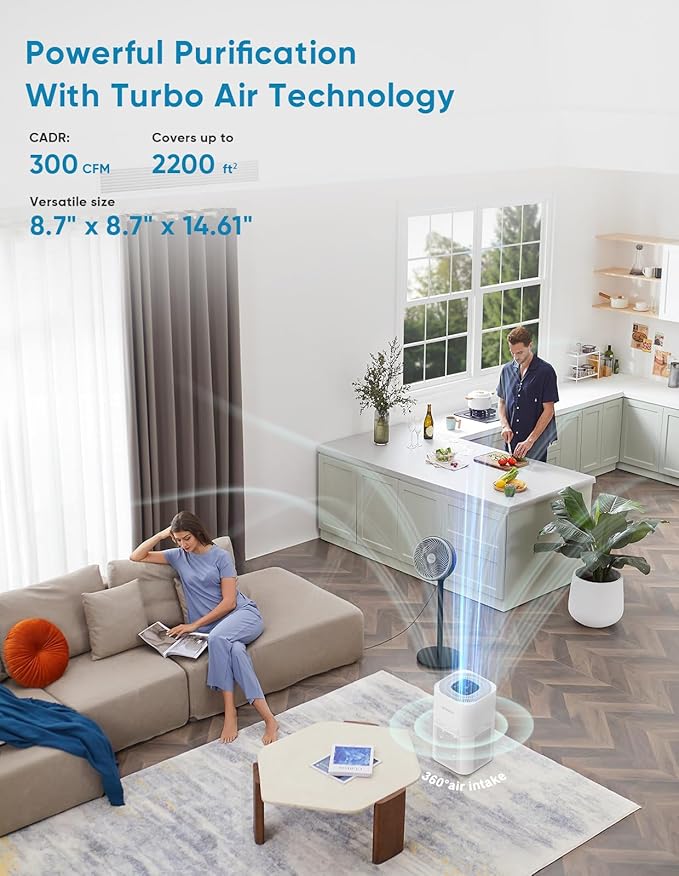 Dayette HEPA Air Purifiers for Home Large Room Up to 2200ft², Air Purifiers for - Image 2