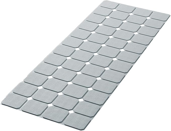 Bathtub Mat Non Slip Silicone Foldable Extra Long Tub Mat Strong Suction Cups & by MeimeiDe