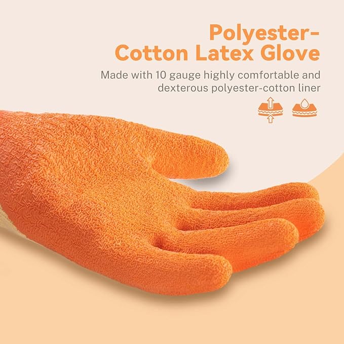 ANDANDA 1/3/12 Pairs Safety Work Gloves, Seamless Knit Work Gloves - Image 3