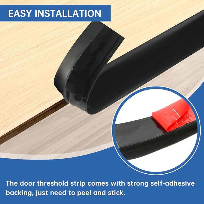 Vinyl Door Threshold Flooring Transition Strip Self Adhesive Carpet Edging Strip - Image 2
