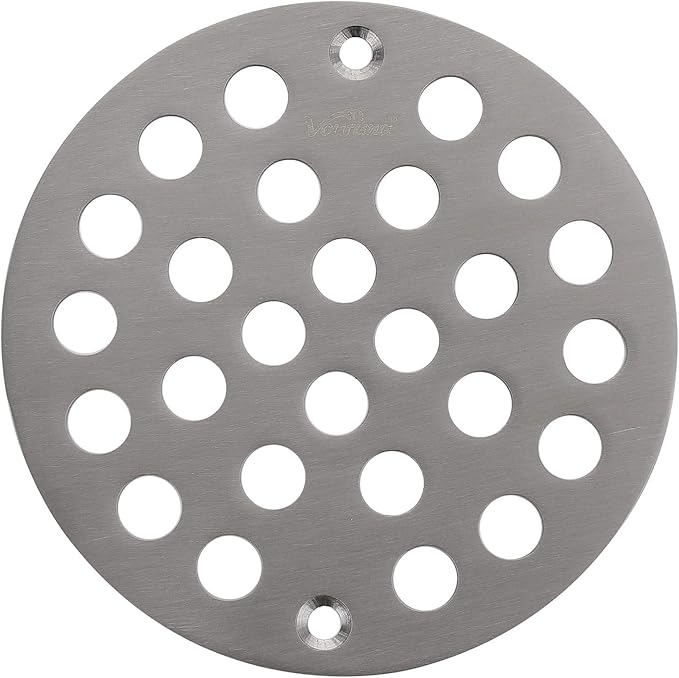 4-Inch Screw-in Shower Drainer Cover Replacement Floor Strainer Floor Drain by vouruna