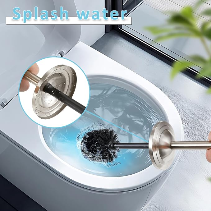 Stainless Steel 304 Toilet Brush and Holder, Toilet Bowl Brush - Image 4