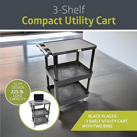 Pearington 3-Shelf Multipurpose Mobile Utility Cart - Image 2