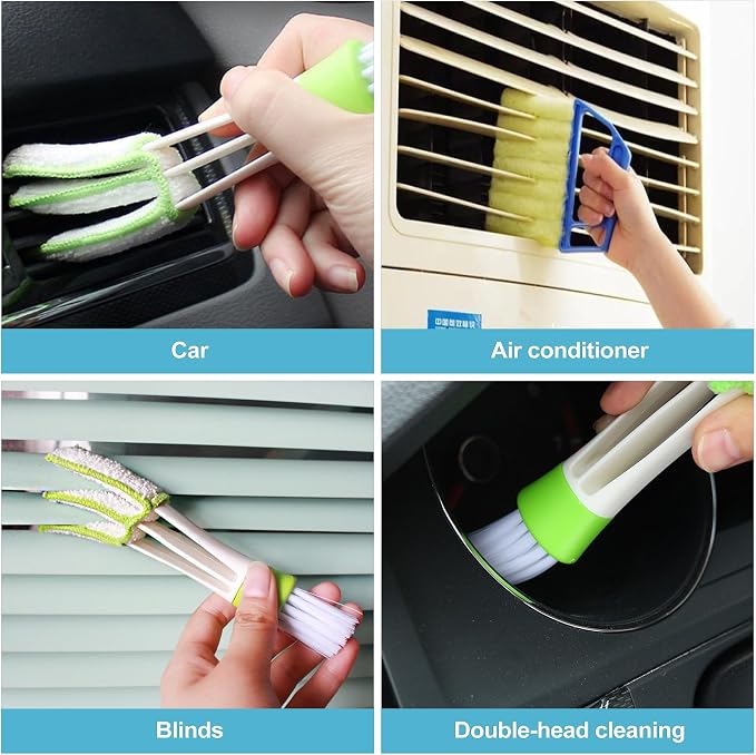 CoguZed 4-Pack 7-Slat Window Blind Duster – Washable Mini Cleaner - Image 6
