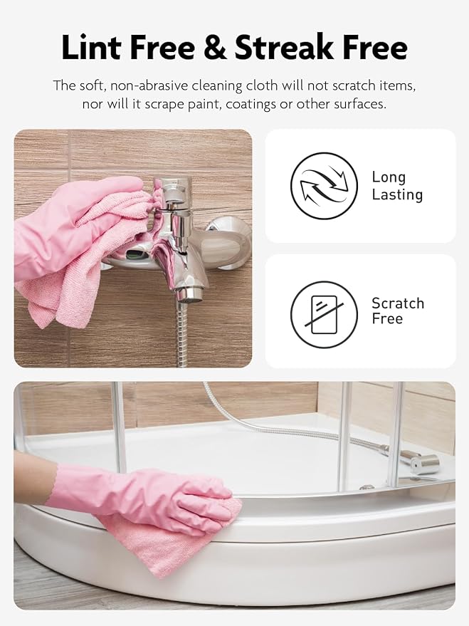 Fantasticlean Microfiber Cleaning Cloth Roll -40 Pack, Tear Away Microfiber - Image 6