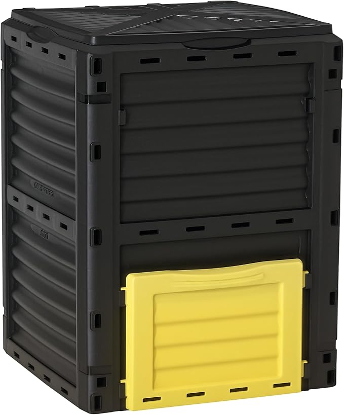 Outsunny Garden Compost Bin 80 Gallon Outdoor Large Capacity Composter Fast by Outsunny