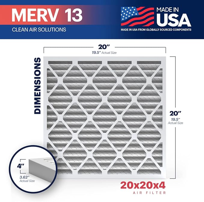 BNX TruFilter 20x20x4 MERV 13 Air Filter - Image 2