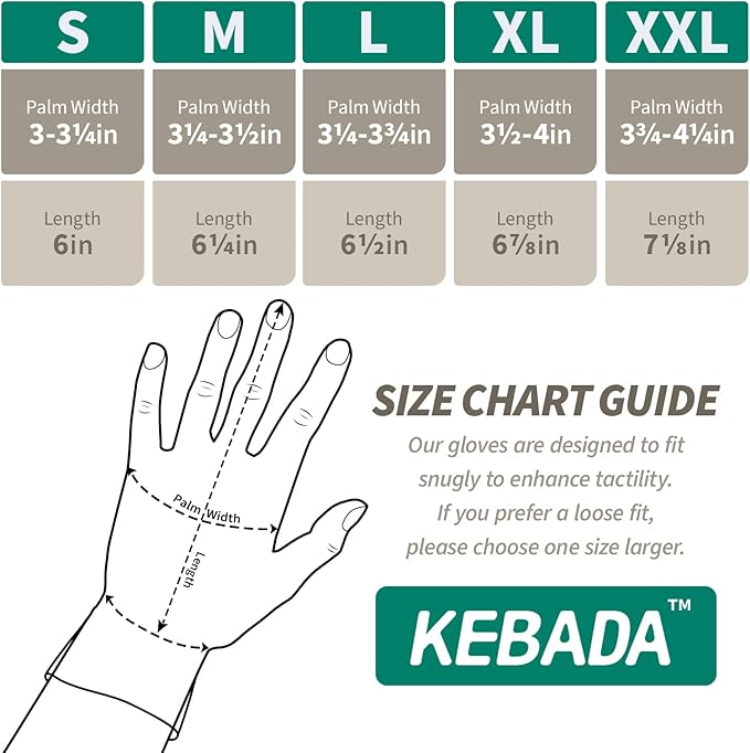 Kebada W2 Safety Work Gloves, Micro-Foam Nitrile Coated Gloves, Touchscreen - Image 6