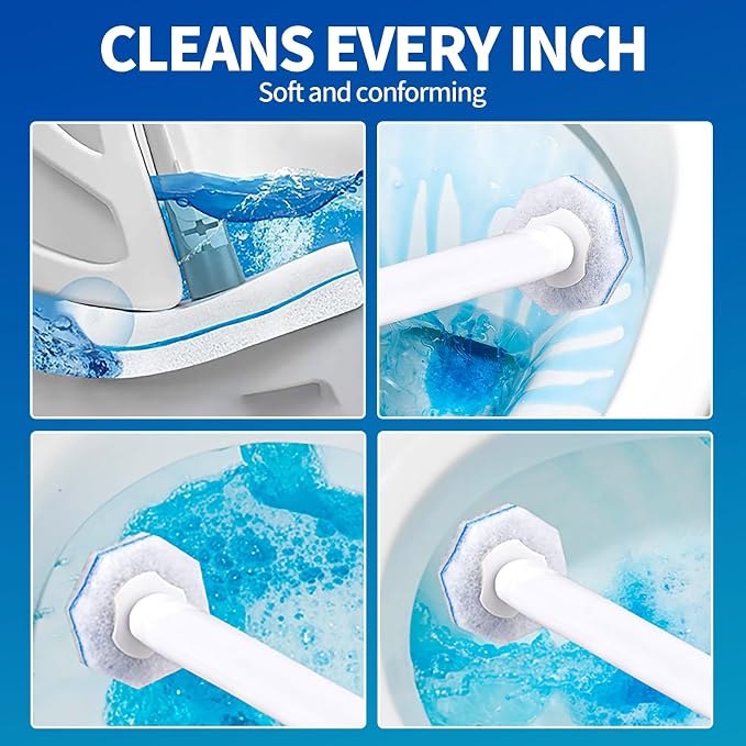 30 Count Disposable Toilet Brush Heads, Toilet Bowl Wand Refills - Image 5