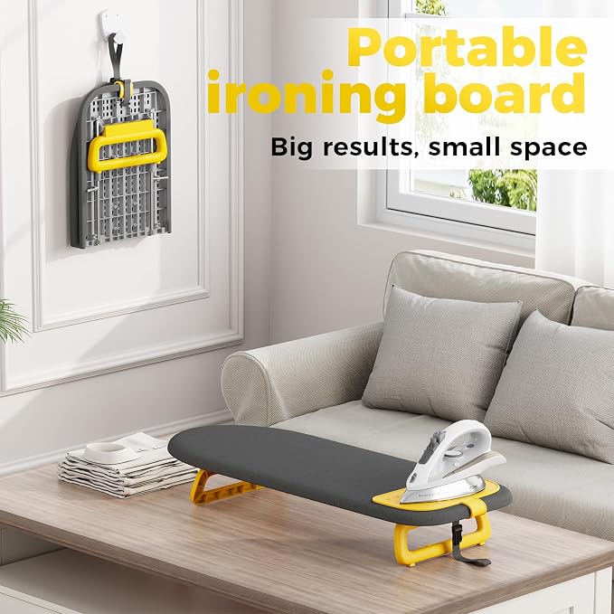 KINGBOARD Tabletop Ironing Board, Small Ironing Board - Image 8