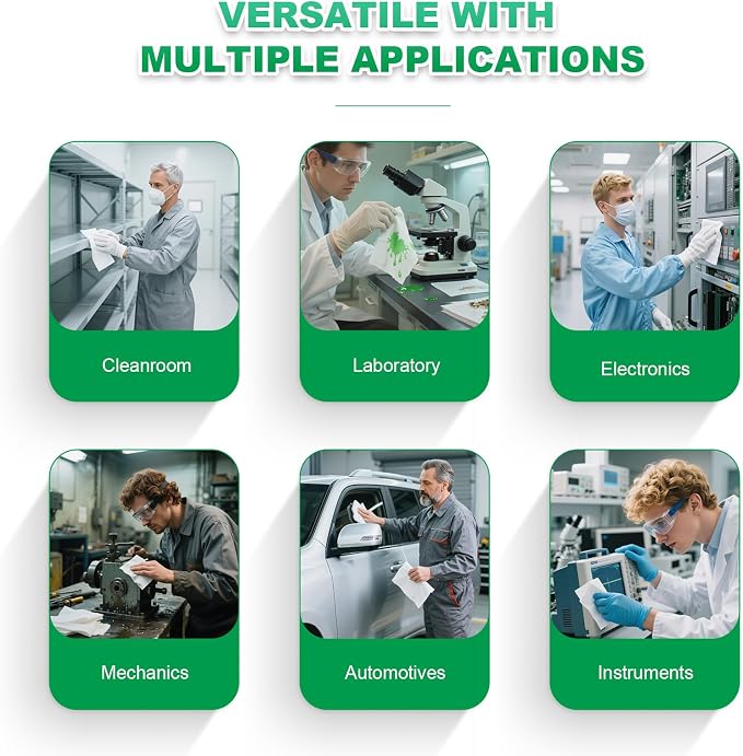 Cleanroom Wipes 4"x4" Lint Free Wipes - Image 8