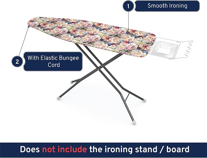 Encasa XO Ironing Board Cover and Pad 49"x18" - Image 3