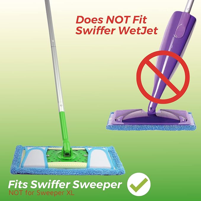 Reusable Mop Pad for Swiffer Sweeper Mop, 12.5'' Microfiber Mop Pad Refill - Image 5