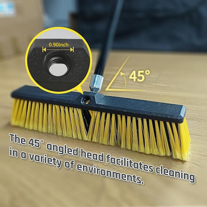 4PCS Push Broom Head Outdoor Large Stiff Bristle Broom Head - Image 2