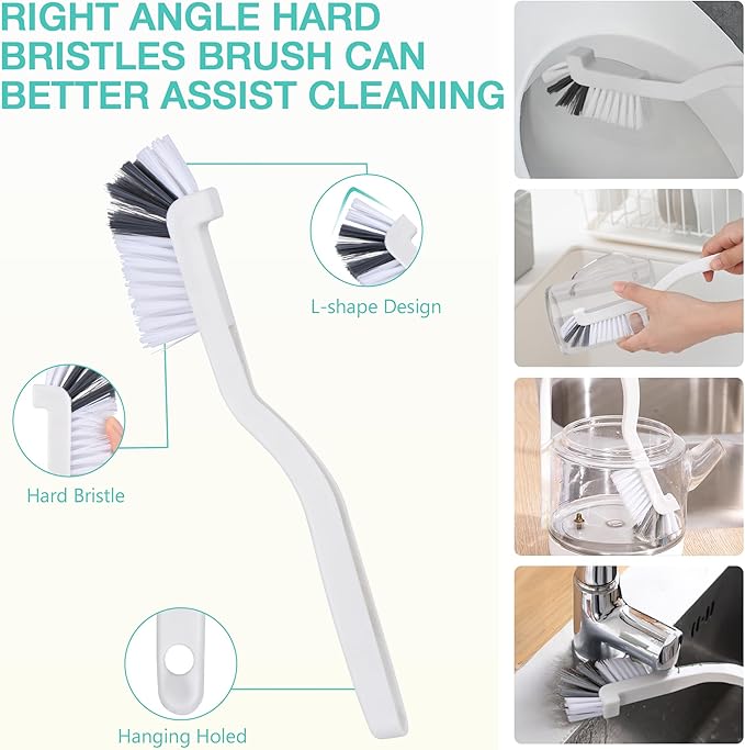 Crevice Cleaning Brush, Hard Bristle Cleaning Brushes - Image 6