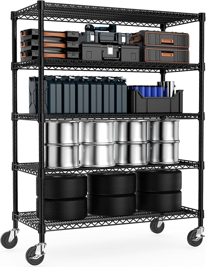 Garage Shelving 5 Tier Industrial Metal Shelving Units by MEIGAOPLASTICANDMETALHKCOLIMITED
