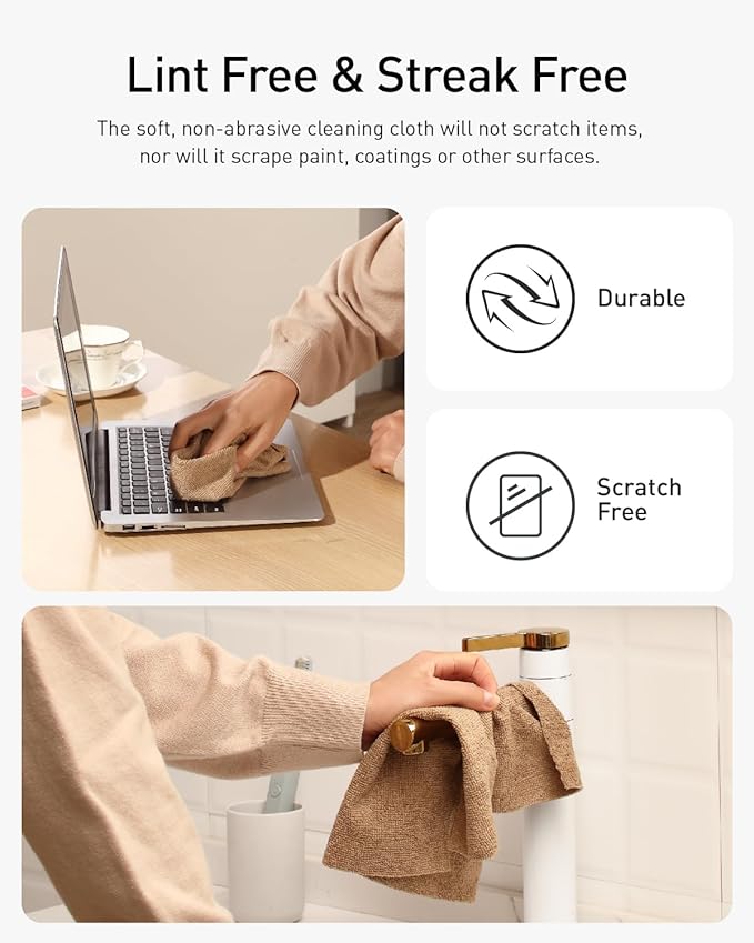 Fantasticlean Microfiber Cleaning Cloth Roll -75 Pack, Tear Away Microfiber - Image 3