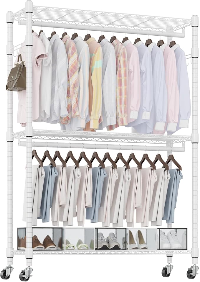 Homdox 3 Tier Heavy Duty Garment Rack by HOMDOX
