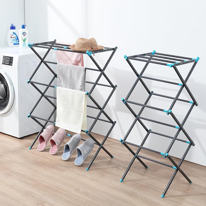 APEXCHASER Clothes Drying Rack, 3-Tier Laundry Drying Rack - Image 7