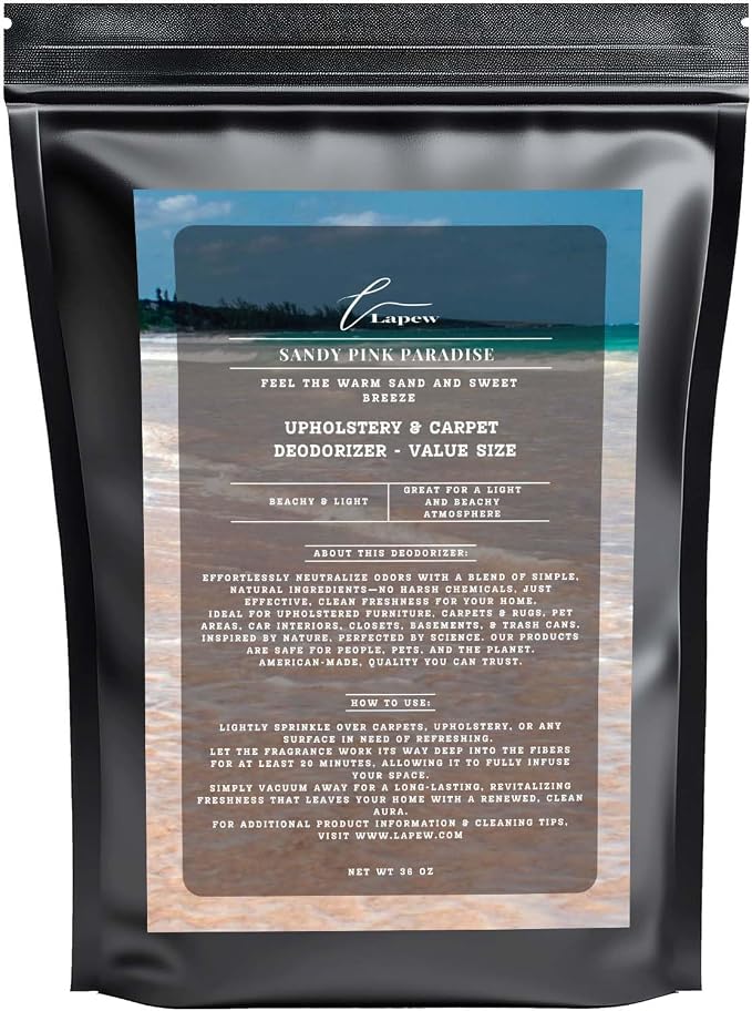 Sandy Pink Paradise Carpet Freshener Powder Refill 36 oz | Powerful Odor by Lapew