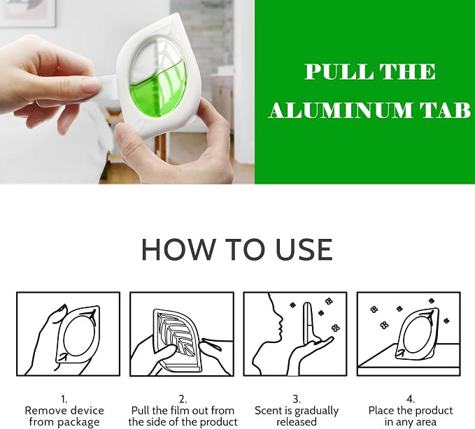Air Freshener for Home, 4 Pack, Odor Eliminator for Small Area Closets Bathroom - Image 5