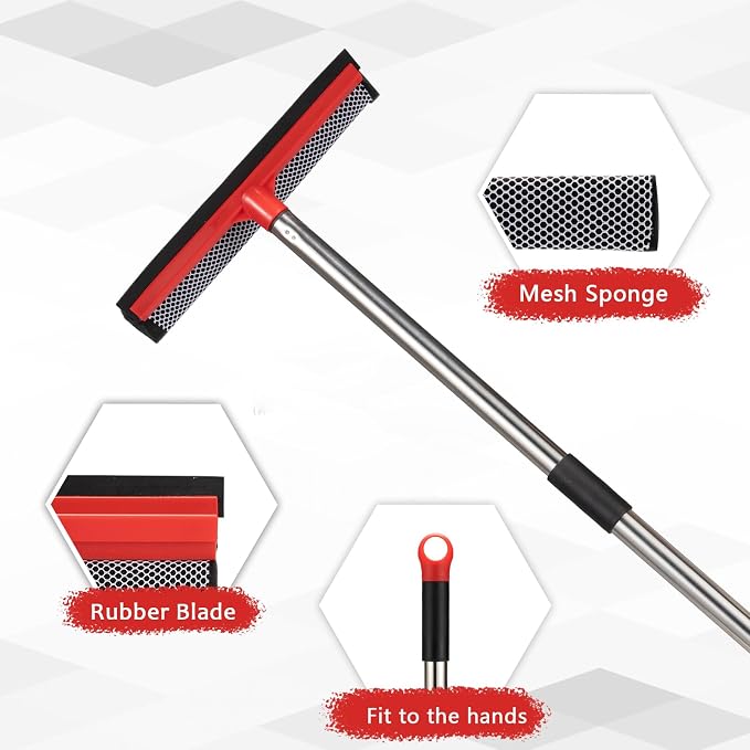 2 in 1 Standard Window Squeegee, Home Window Cleaner - Image 3