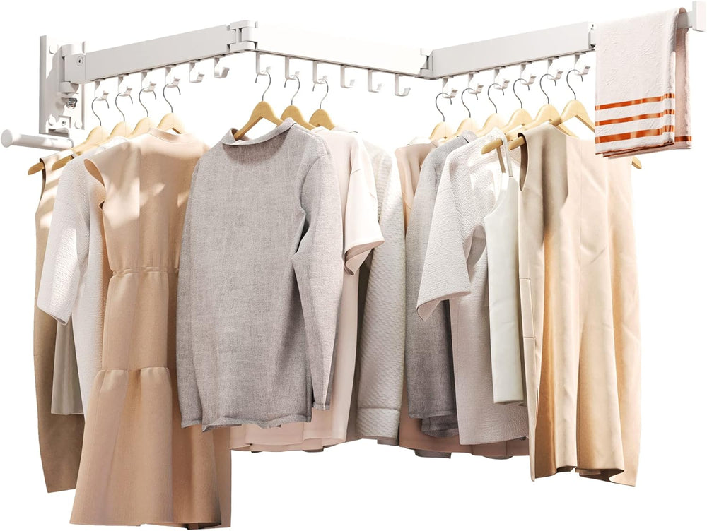 ZdwCyl Clothes Drying Rack,Laundry Drying Rack Wall Mount, Wall Mounted Cloth...
