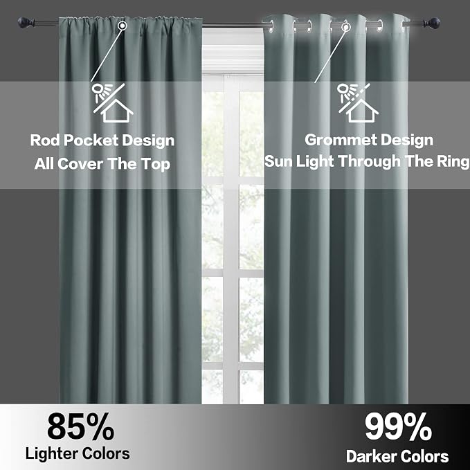 RYB HOME Small Window Curtains - Image 6