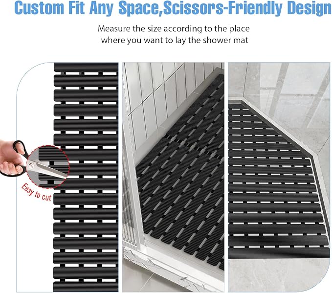 Shower Mat Non-Slip Bath Mat for Tub Floor & Stall - Image 7