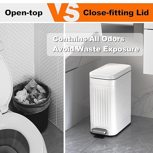 TrashAid Bathroom Trash Can - Image 6