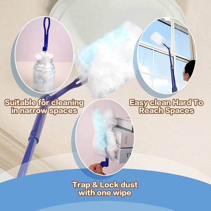 180° Dusters Multi Surface Duster Refills Kit Extender Handle - Image 5