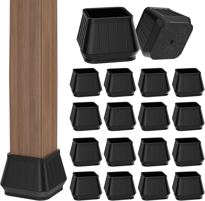 24PCS Square Chair Leg Floor Protectors by Violibar
