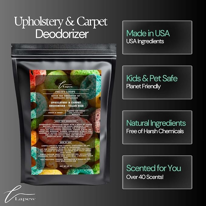 Fruity Loops Carpet Freshener Powder Refill 36 oz | Powerful Odor Eliminator - Image 5