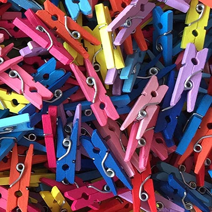 DurReus Small Wooden Clips Pictures Hanger - Image 6