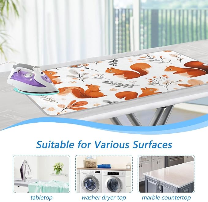 Squirrels and Fall Leaves Ironing Mat - Image 5