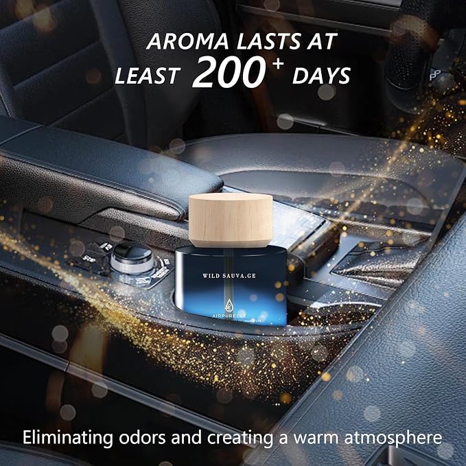 Car Air Freshener for Men & Women – Long-Lasting Woody Citrus Essential Oil - Image 2