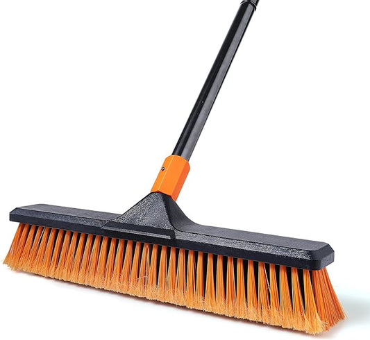 18" Push Broom Outdoor for Floor Cleaning by CLEANHOME