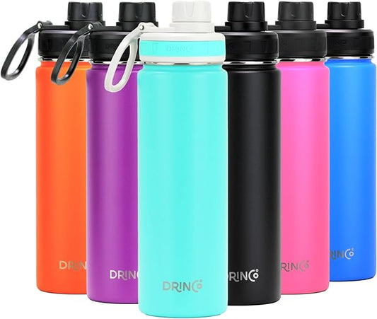 DRINCO Stainless Steel Water Bottle Spout Lid Vacuum Insulated Double Wall by Drinco
