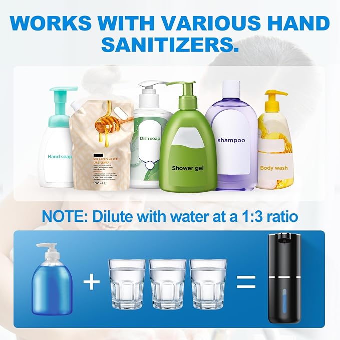 Automatic Foaming Soap Dispenser Foaming Hand Sanitizer Touchless 1200mAh Soap - Image 5
