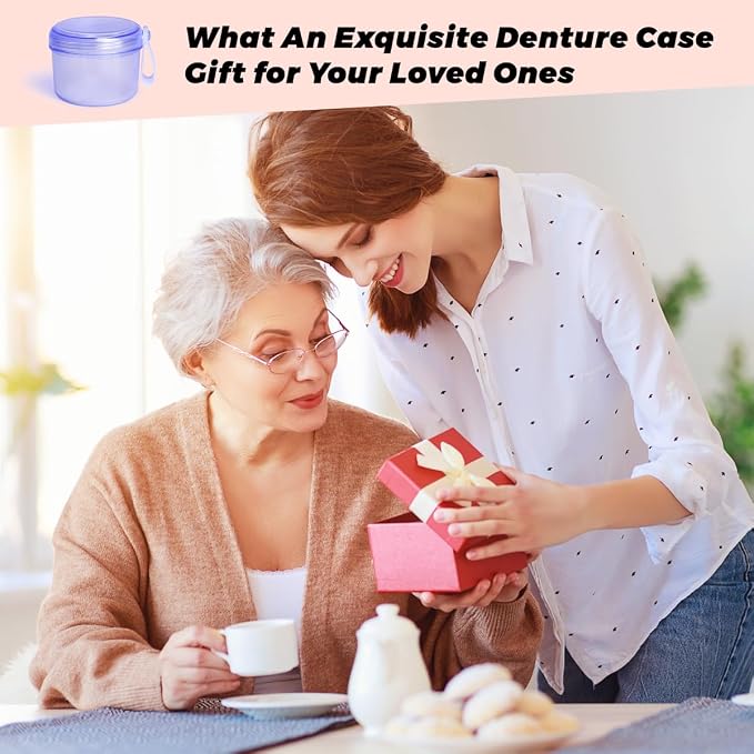Large Denture case, No-Leak Denture Bath Box Denture Cup, Retainer Cleaning Box - Image 8