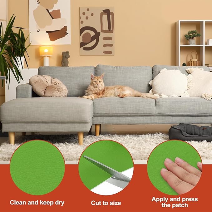 PATIKIL Leather Patches Tape for Furniture, 3.2 x 61 Inch Self Adhesive Vinyl - Image 3