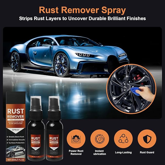 2 Pack Rust Remover Spray for Metal - Image 2