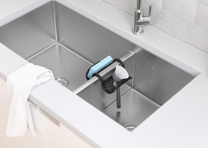 Umbra Sling Flexible Sink Caddy, Non-Slip – Holds Sponge and Scrubbing Brush or - Image 2